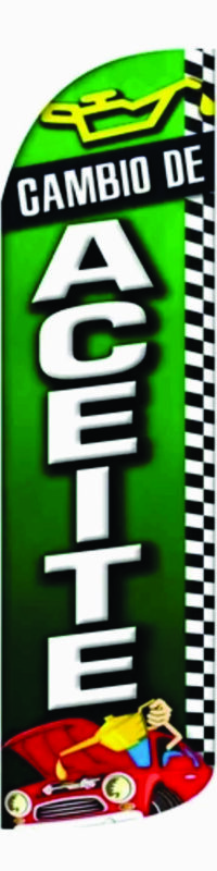 Cambio de aceite SPF6017 - banderas publicitarias