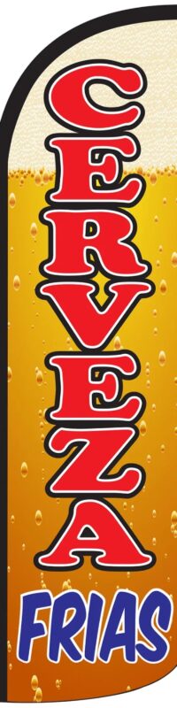 Cervezas frías (SF-P28) - Bandera publicitaria