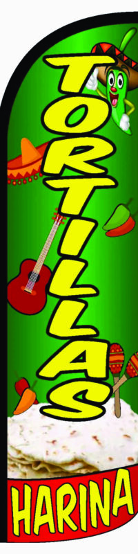Tortillas de harina SF-T55 - banderas publicitarias
